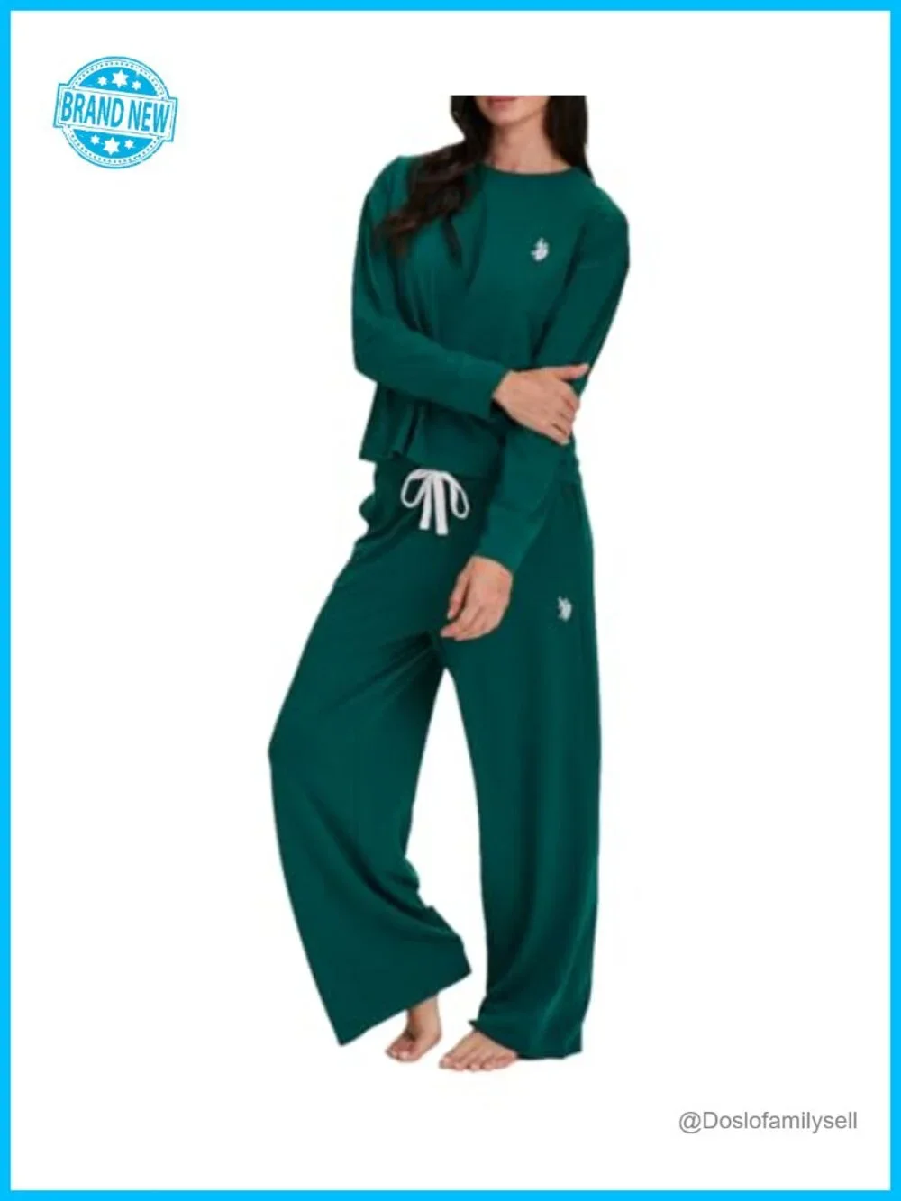 Women's 2-Piece Lounge Set with Tracksuit Top and Wide Leg Sweatpants